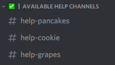 Available help channels